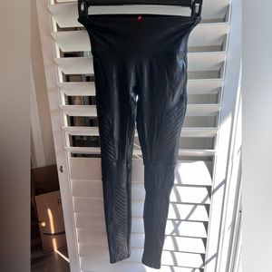 Spanx moto leather leggings